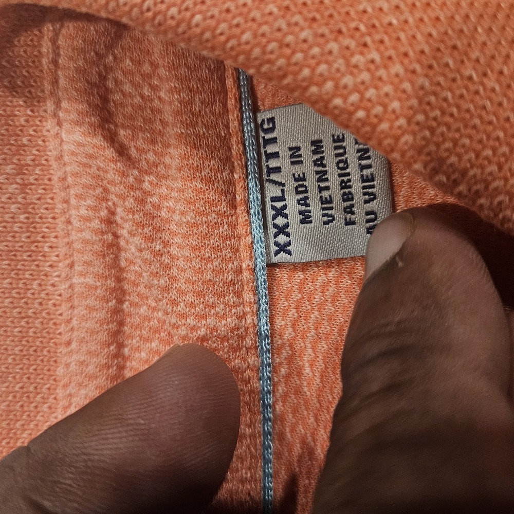 Tommy Bahama Polo Shirt Mens XL Salmon ColorI sland Zone Short Sleeve Tencel - Picture 3 of 8